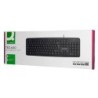 Teclado q-connect con cable 1,35 mt color negro
