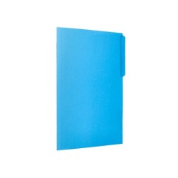 Subcarpeta cartulina liderpapel folio pestaña superior 240g/m2 azul