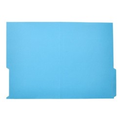 Subcarpeta cartulina liderpapel din a4 pestaña inferior 240g/m2 azul