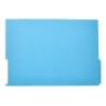 Subcarpeta cartulina liderpapel din a4 pestaña inferior 240g/m2 azul