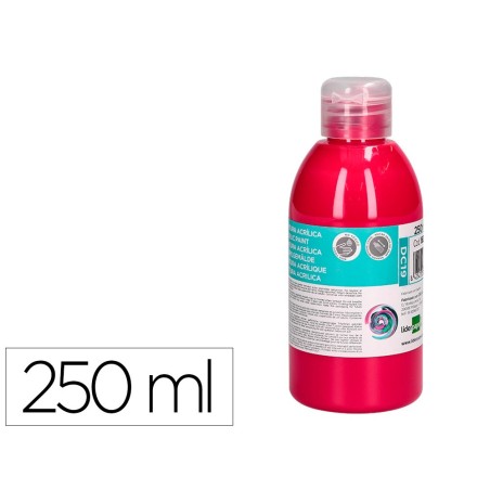 Pintura acrilica liderpapel bote de 250 ml magenta