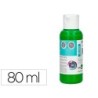Pintura acrilica liderpapel bote de 80 ml verde