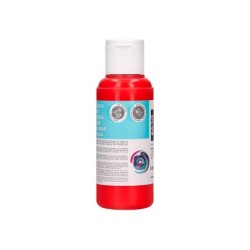 Pintura acrilica liderpapel bote de 80 ml rojo