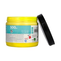 Pintura dedos liderpapel tarrina de 500 ml amarillo