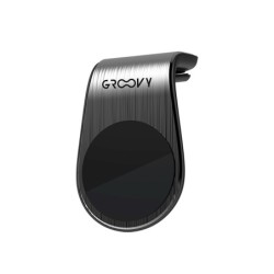 Soporte para movil groovy coche universal magnetico color gris oscuro