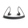 Auriculares groovy sport bluetooth neckband con microfono color gris oscuro