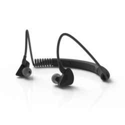 Auriculares groovy sport bluetooth neckband con microfono color gris oscuro