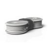 Auriculares groovy con microfono y estuche conector jack 3,5 mm color blanco