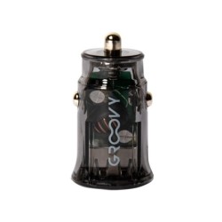 Cargador de coche groovy usbtipo c 3.4a gris oscuro transparente