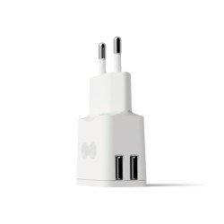 Cargador de pared groovy 2 usb color blanco