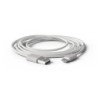 Cable groovy usb-a a tipo c longitud 2 mt color blanco