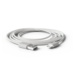 Cable groovy usb 2.0 a apple lightning longitud de cable 2 metros color blanco