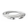 Cable groovy usb 2.0 a apple lightning longitud de cable 2 metros color blanco