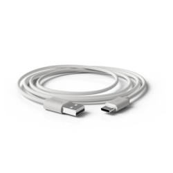 Cable groovy usb-a a tipo c longitud 1 mt color blanco