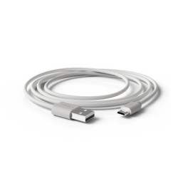 Cable groovy usb-a a micro usb longitud 1 mt color blanco