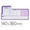 Planificador semanal nobo magnetico color violeta 140x360 mm