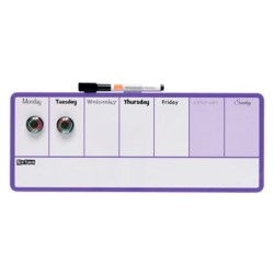 Planificador semanal nobo magnetico color violeta 140x360 mm
