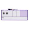 Planificador semanal nobo magnetico color violeta 140x360 mm