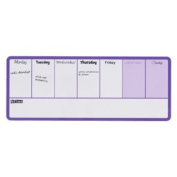 Planificador semanal nobo magnetico color violeta 140x360 mm