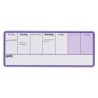Planificador semanal nobo magnetico color violeta 140x360 mm