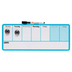 Planificador semanal nobo magnetico color azul 140x360 mm