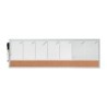 Planificador semanal nobo magnetico  tablero corcho horizontal con marco de aluminio 585x190 mm