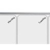 Planificador semanal nobo magnetico  tablero corcho horizontal con marco de aluminio 585x190 mm