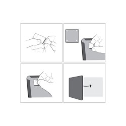 Planificador semanal nobo magnetico  tablero corcho horizontal con marco de aluminio 585x190 mm