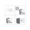 Planificador semanal nobo magnetico  tablero corcho horizontal con marco de aluminio 585x190 mm