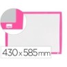Pizarra blanca nobo magnetica marco fucsia 430x585 mm