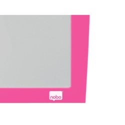 Pizarra blanca nobo magnetica marco fucsia 430x585 mm