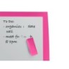 Pizarra blanca nobo magnetica marco fucsia 430x585 mm