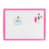 Pizarra blanca nobo magnetica marco fucsia 430x585 mm