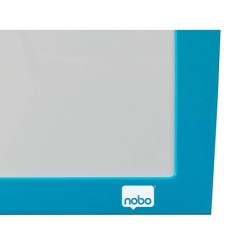 Pizarra blanca nobo magnetica marco azul 430x585 mm