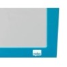 Pizarra blanca nobo magnetica marco azul 430x585 mm