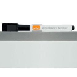 Pizarra blanca nobo magnetica con tablero de corcho 585x430 mm