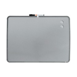 Pizarra nobo magnetica para el hogar acero marco slim plata 430x580 mm