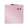 Pizarra nobo magnetica para el hogar color rosa 360x360 mm