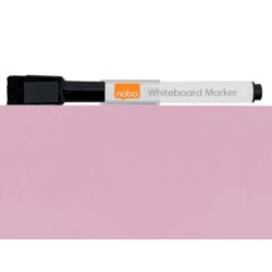 Pizarra nobo magnetica para el hogar color rosa 360x360 mm