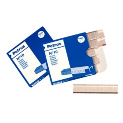 Grapas petrus n 10 galvanizada caja de 1000 unidades