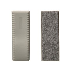 Borrador q-connect magnetico para pizarra blanca con recambio de fieltro reemplazable 15x5,5x4,5 cm