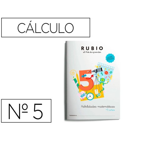 Cuaderno rubio habilidades matematicas  5 años