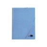 Carpeta liderpapel gomas folio 3 solapas carton plastificado colores pasteles surtidos