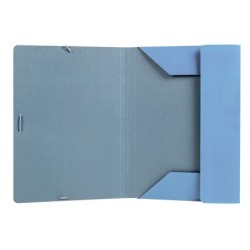 Carpeta liderpapel gomas folio 3 solapas carton plastificado colores pasteles surtidos
