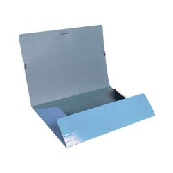 Carpeta liderpapel gomas folio 3 solapas carton plastificado colores pasteles surtidos