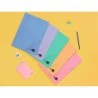 Carpeta liderpapel gomas folio 3 solapas carton plastificado colores pasteles surtidos