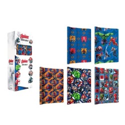 Papel de regalo basika marvel rollo ancho 70 cm longitud 2 mt diseños surtidos