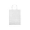 Bolsa papel q-connect celulosa blanco l con asa retorcida 320x400x14 mm