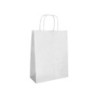 Bolsa papel q-connect celulosa blanco l con asa retorcida 320x400x14 mm