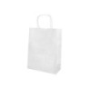 Bolsa papel q-connect celulosa blanco l con asa retorcida 320x400x14 mm